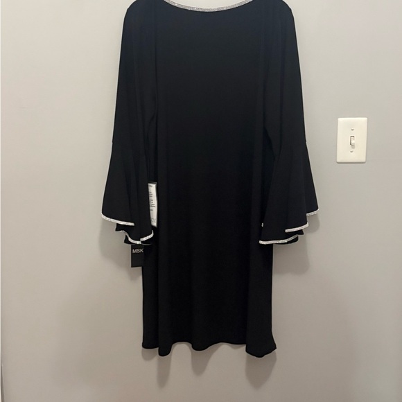 MSK Black Long Sleeve Dress with Flared Cuffs - Picture 3 of 5